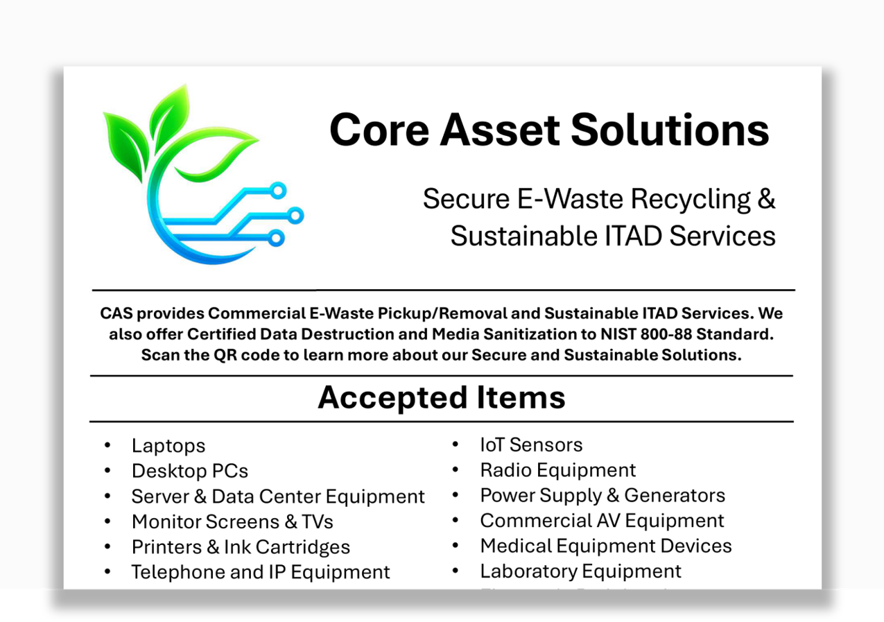 Accepted electronics and IT hardware resource